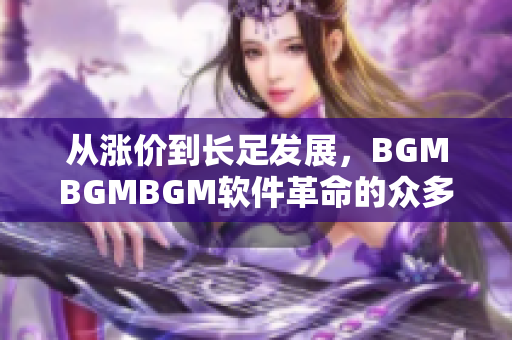 从涨价到长足发展，BGMBGMBGM软件革命的众多面向