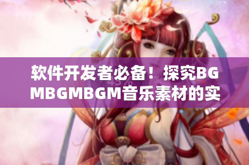 软件开发者必备！探究BGMBGMBGM音乐素材的实惠价格