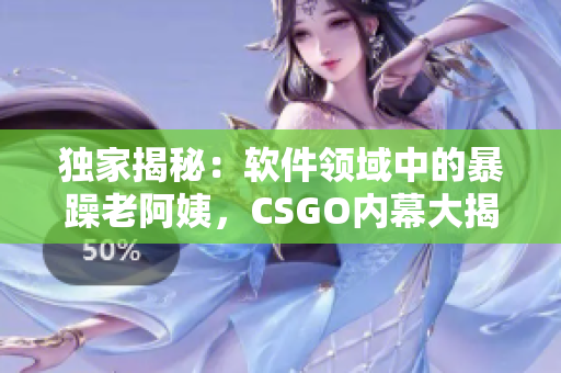 独家揭秘：软件领域中的暴躁老阿姨，CSGO内幕大揭秘