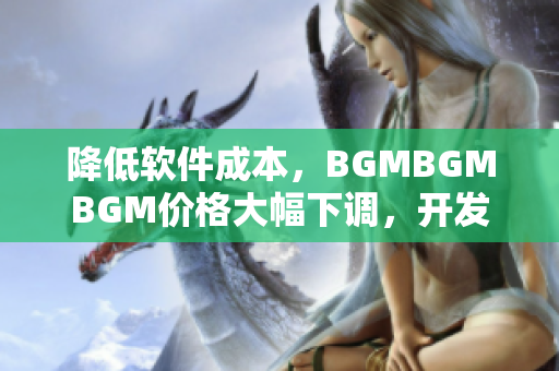 降低软件成本，BGMBGMBGM价格大幅下调，开发者福音