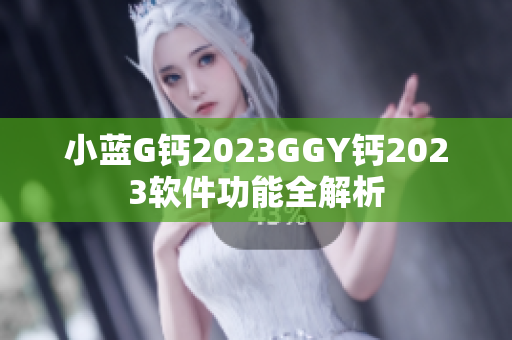 小蓝G钙2023GGY钙2023软件功能全解析