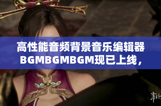 高性能音频背景音乐编辑器BGMBGMBGM现已上线，价格实惠