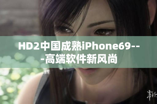 HD2中国成熟iPhone69---高端软件新风尚