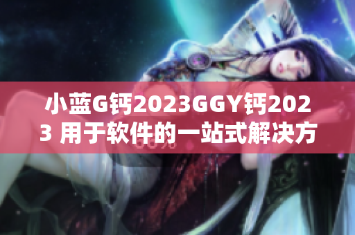 小蓝G钙2023GGY钙2023 用于软件的一站式解决方案