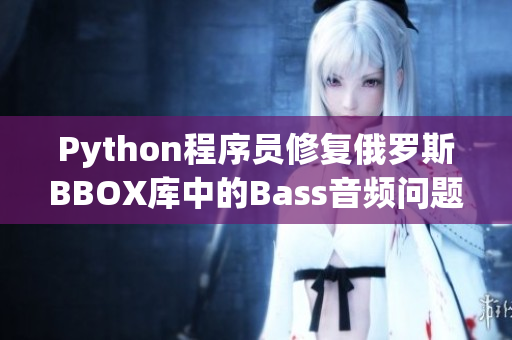 Python程序员修复俄罗斯BBOX库中的Bass音频问题