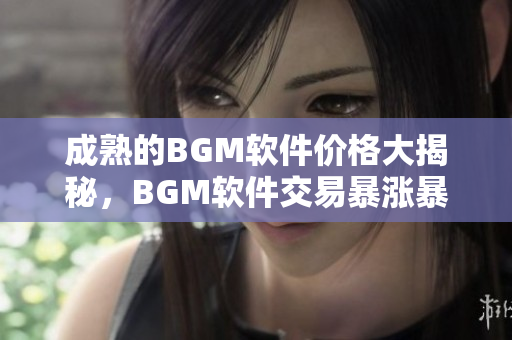 成熟的BGM软件价格大揭秘，BGM软件交易暴涨暴跌揭秘