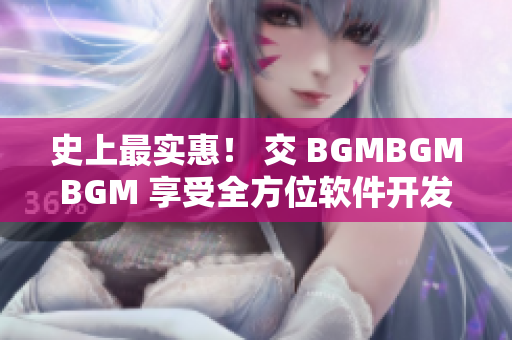 史上最实惠！ 交 BGMBGMBGM 享受全方位软件开发指导