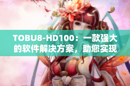 TOBU8-HD100：一款强大的软件解决方案，助您实现高效工作