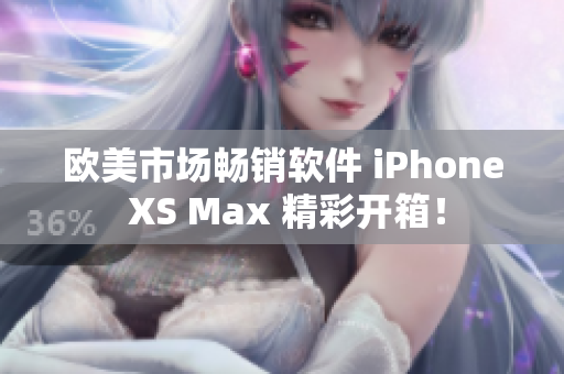 欧美市场畅销软件 iPhone XS Max 精彩开箱！