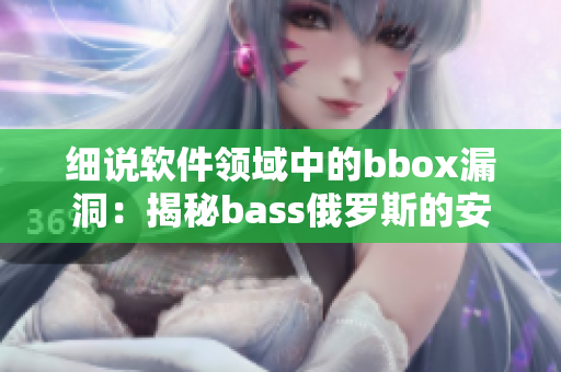 细说软件领域中的bbox漏洞：揭秘bass俄罗斯的安全挑战