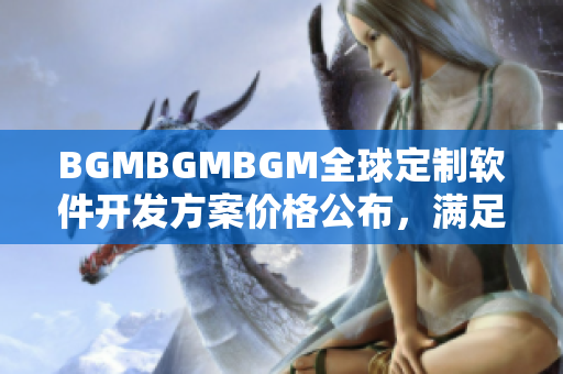 BGMBGMBGM全球定制软件开发方案价格公布，满足不同行业需求