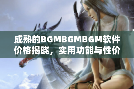 成熟的BGMBGMBGM软件价格揭晓，实用功能与性价比同等看重