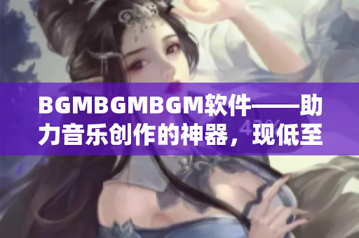 BGMBGMBGM软件——助力音乐创作的神器，现低至XXXXX元