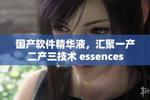 国产软件精华液，汇聚一产二产三技术 essences