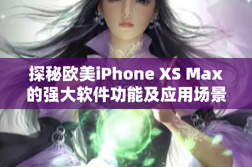 探秘欧美iPhone XS Max的强大软件功能及应用场景