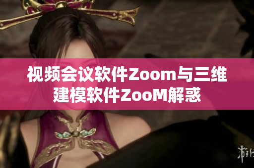 视频会议软件Zoom与三维建模软件ZooM解惑