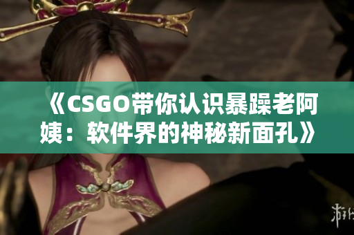 《CSGO带你认识暴躁老阿姨：软件界的神秘新面孔》