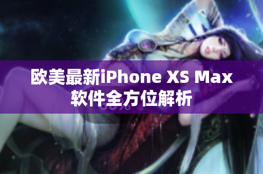 欧美最新iPhone XS Max软件全方位解析