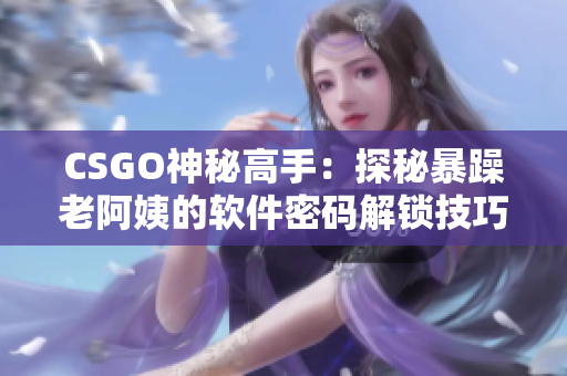 CSGO神秘高手：探秘暴躁老阿姨的软件密码解锁技巧