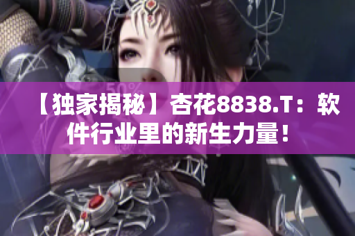 【独家揭秘】杏花8838.T：软件行业里的新生力量！