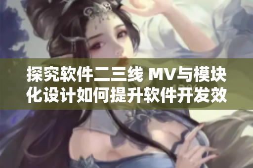 探究软件二三线 MV与模块化设计如何提升软件开发效率？